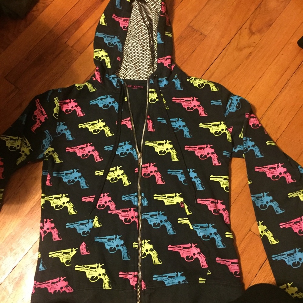 Andy Warhol Neon Gun Zip Up